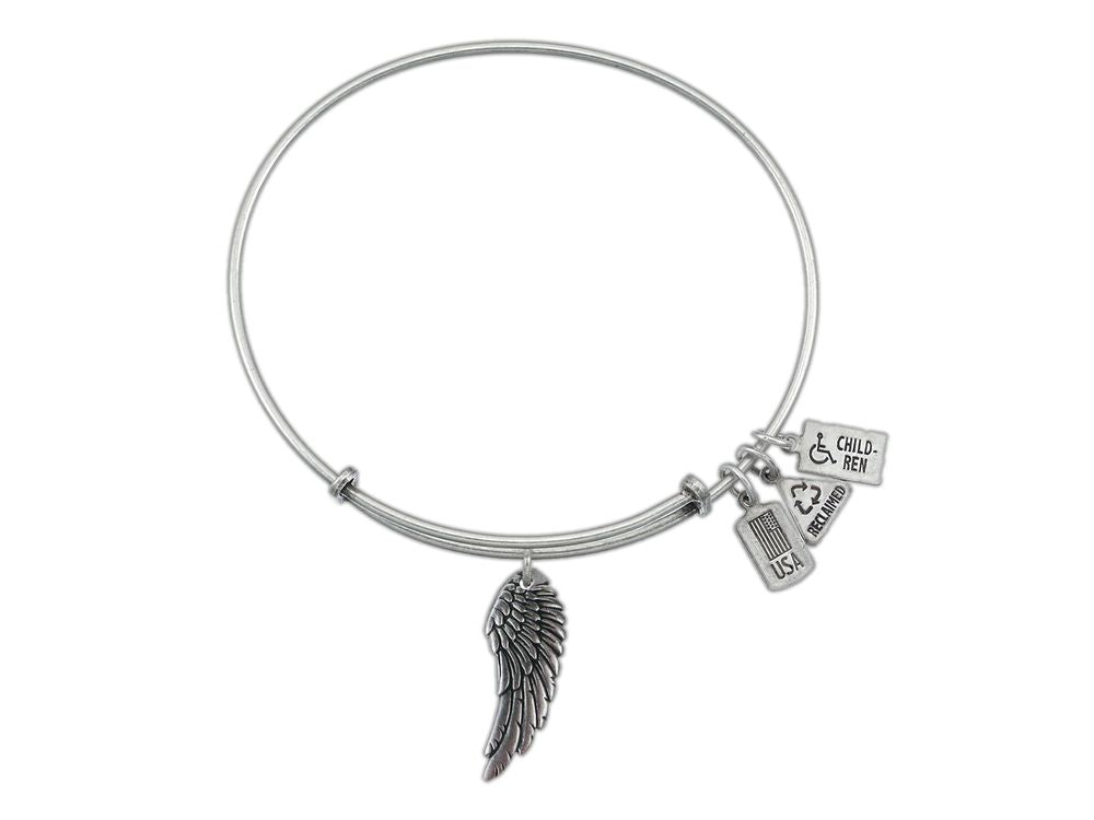 Wind And Fire Expandable Bangle Angel Wing
