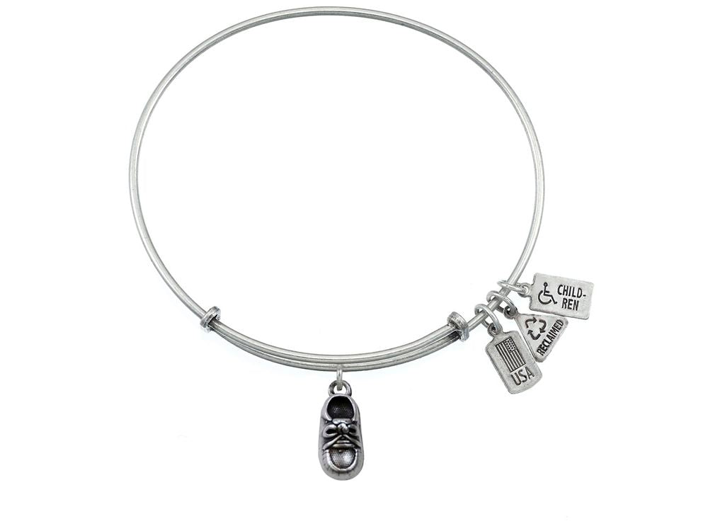 Wind And Fire Expandable Bangle Baby Shoe