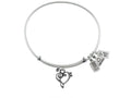 Wind And Fire Expandable Bangle Music Heart