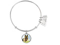 Wind And Fire Pet Collection Expandable Bangle With German Shepherd Photo Charm