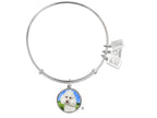 Wind And Fire Pet Collection Expandable Bangle With Poodle Photo Charm