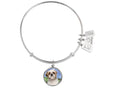 Wind And Fire Pet Collection Expandable Bangle With Shih Tzu Photo Charm
