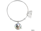 Wind And Fire Pet Collection Expandable Bangle With French Bulldog Photo Charm