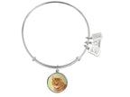 Wind And Fire Pet Collection Expandable Bangle With Orange Cat Photo Charm