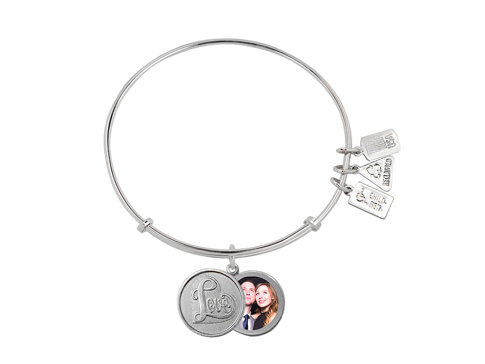 Wind And Fire Love Collection Expandable Love Locket Bangle