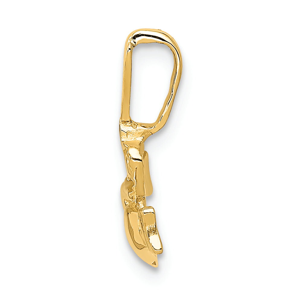 FJC Finejewelers 14k Yellow Gold Claddagh Charm