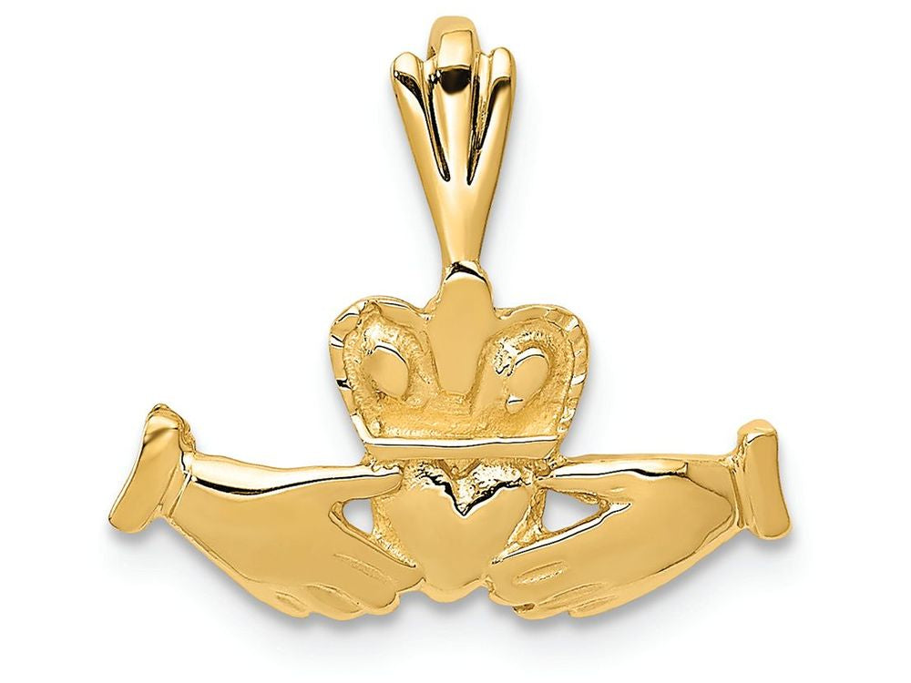 FJC Finejewelers 14k Yellow Gold Claddagh Charm
