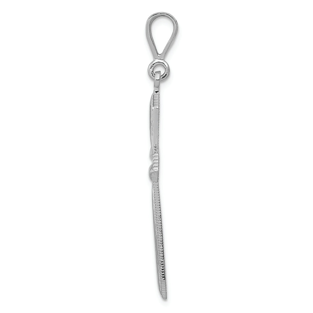 FJC Finejewelers 14k White Gold Passion Cross Charm