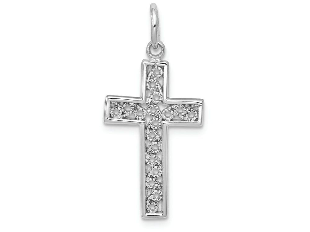 FJC Finejewelers 14k White Gold Cross Charm