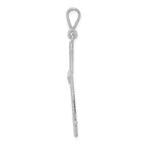 FJC Finejewelers 14k White Gold Passion Cross Charm