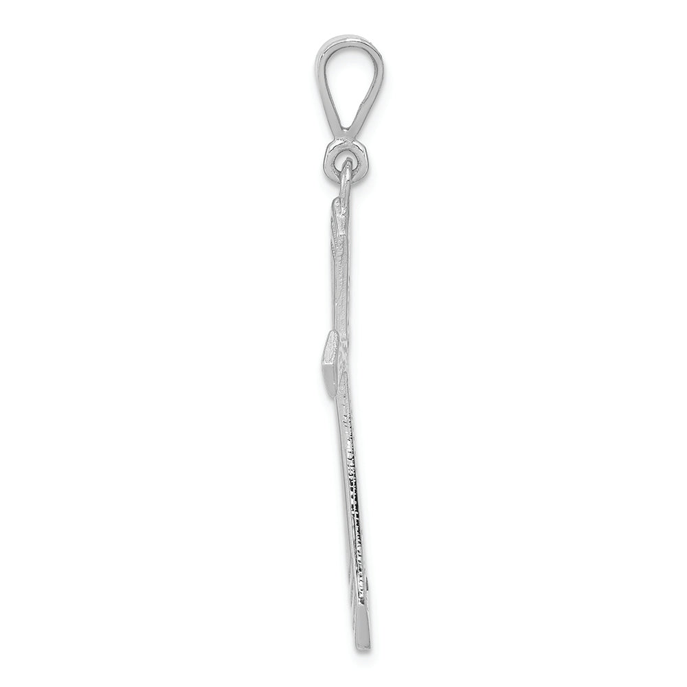 FJC Finejewelers 14k White Gold Passion Cross Charm