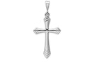 FJC Finejewelers 14k White Gold Passion Cross Charm