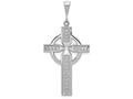FJC Finejewelers 14k White Gold Celtic Cross Charm
