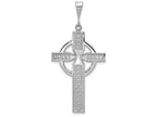 FJC Finejewelers 14k White Gold Celtic Cross Charm