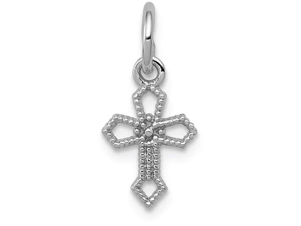 FJC Finejewelers 14k White Gold Passion Cross Charm