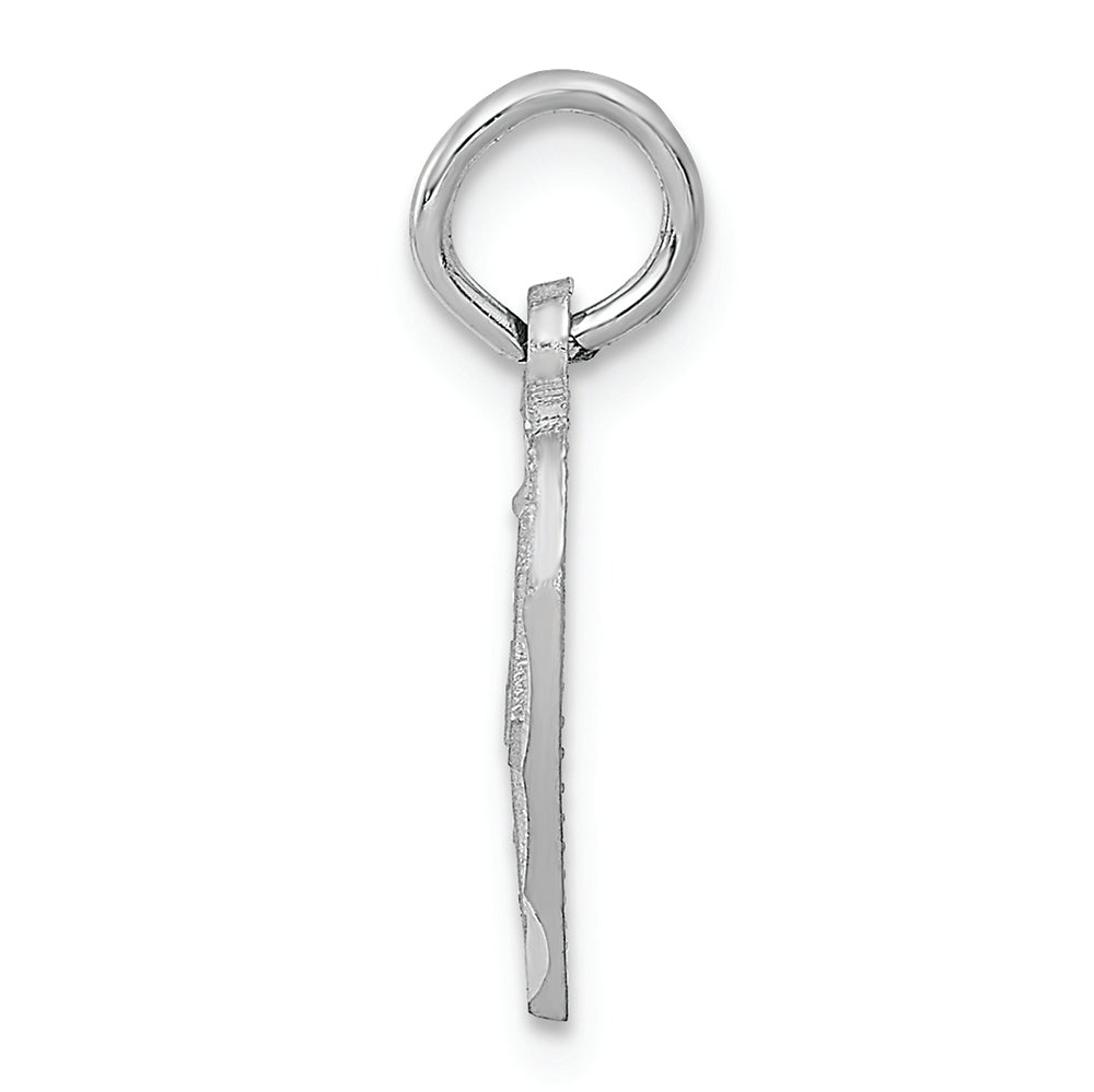 FJC Finejewelers 14k White Gold Cross In Heart Charm