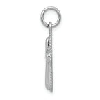 FJC Finejewelers 14k White Gold Polished Cross Charm