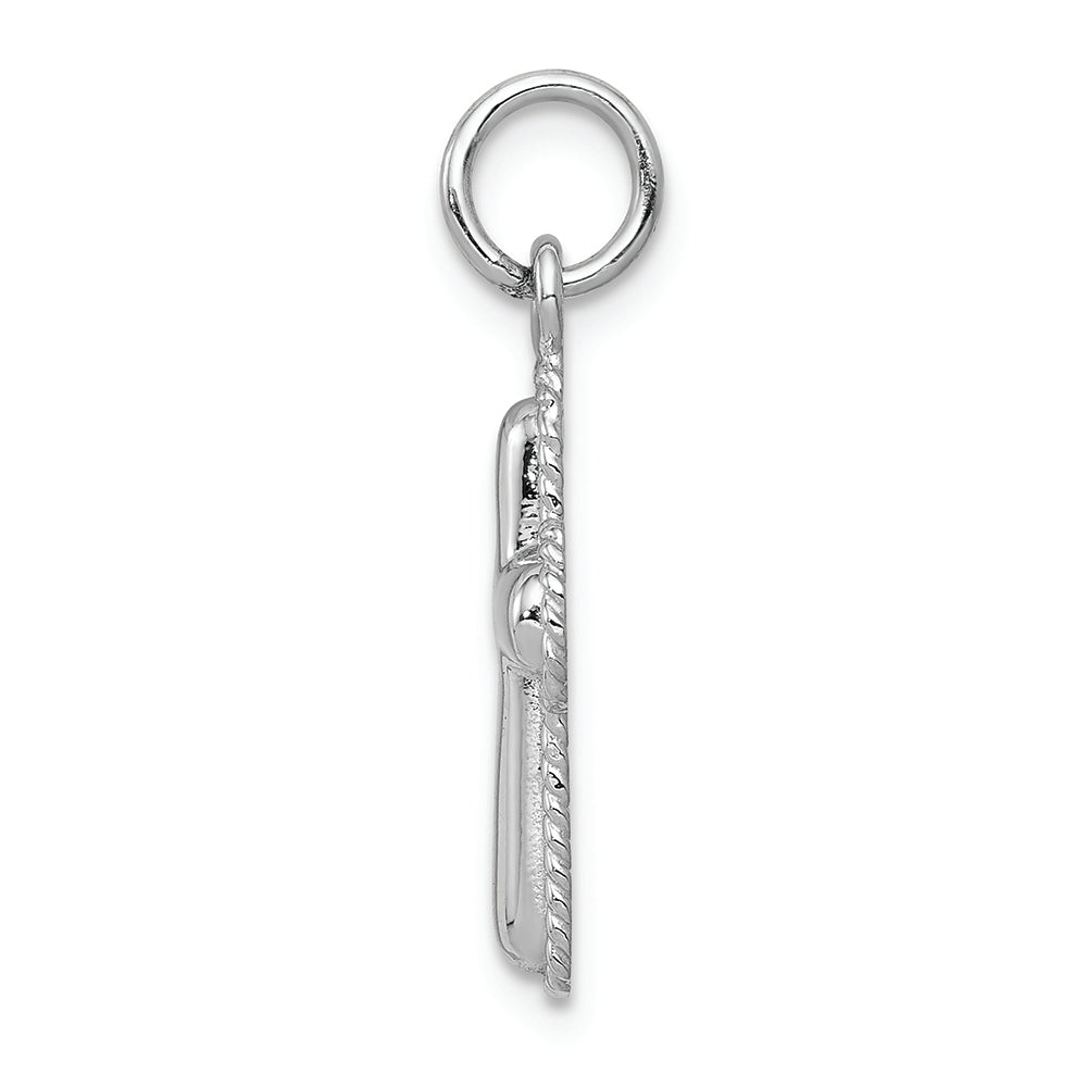 FJC Finejewelers 14k White Gold Polished Cross Charm