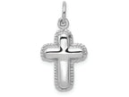 FJC Finejewelers 14k White Gold Polished Cross Charm