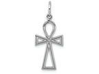 FJC Finejewelers 14k White Gold Ankh Cross Charm