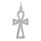 FJC Finejewelers 14k White Gold Ankh Cross Charm