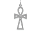 FJC Finejewelers 14k White Gold Ankh Cross Charm