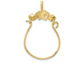 FJC Finejewelers 14k Yellow Gold Cards Dice Charm Holder