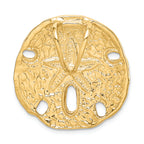 FJC Finejewelers 14k Yellow Gold Polished Fits Up To 8mm On Both Small Sand Dollar Slide Charm