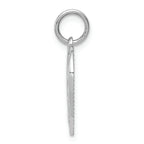 FJC Finejewelers 14k White Gold Polished Daddys Little Girl In Heart Charm