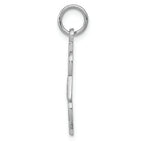 FJC Finejewelers 14k White Gold Polished #1 Dad Charm
