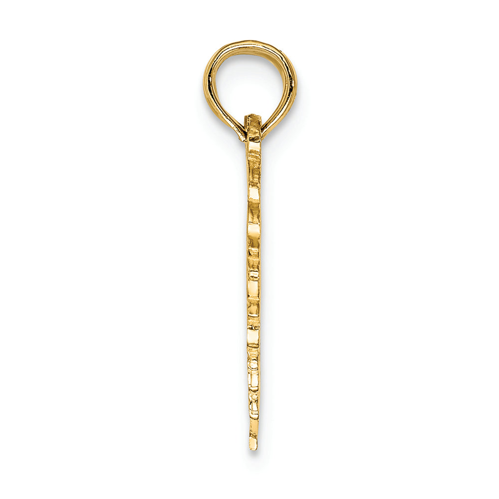 FJC Finejewelers 14k Yellow Gold Polished Best Friend 2 Piece Break-apart Heart Charm