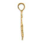 FJC Finejewelers 14k Yellow Gold Polished Christmas Tree Santa Charm