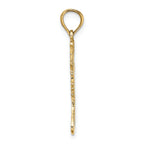 FJC Finejewelers 14k Yellow Gold Polished Christmas Stocking Charm