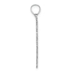 FJC Finejewelers 14k White Gold Solid Polished Candy Cane Charm