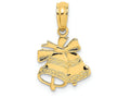 FJC Finejewelers 14k Yellow Gold Polished Christmas Bells Charm