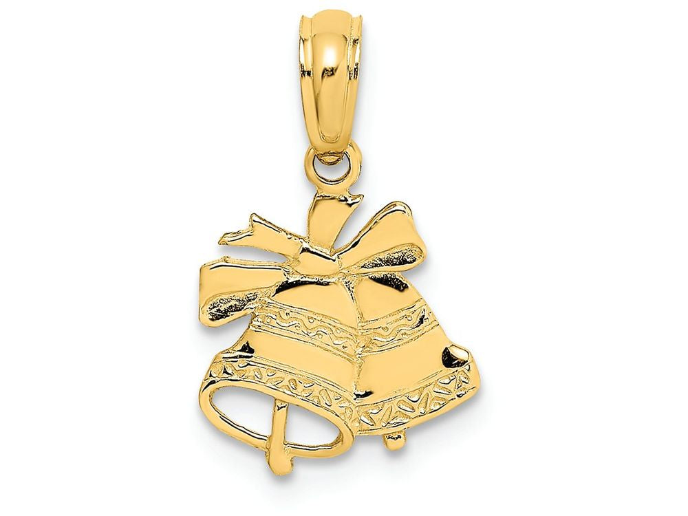 FJC Finejewelers 14k Yellow Gold Polished Christmas Bells Charm