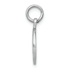 FJC Finejewelers 14k White Gold Polished Graduation Disc Charm
