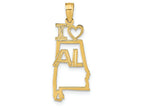 FJC Finejewelers 14k Yellow Gold Solid Alabama State Charm