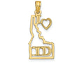 FJC Finejewelers 14k Yellow Gold Solid Idaho State Charm