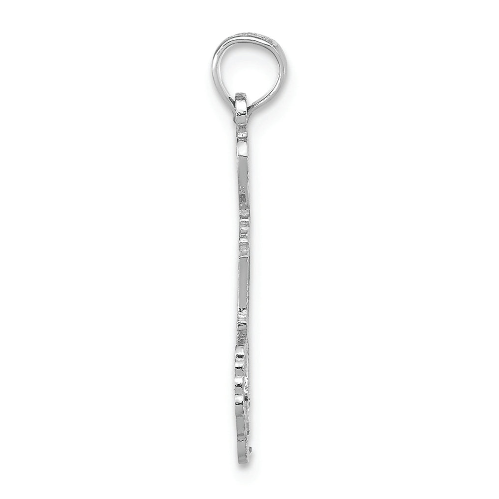 FJC Finejewelers 14k White Gold Solid Michigan State Charm