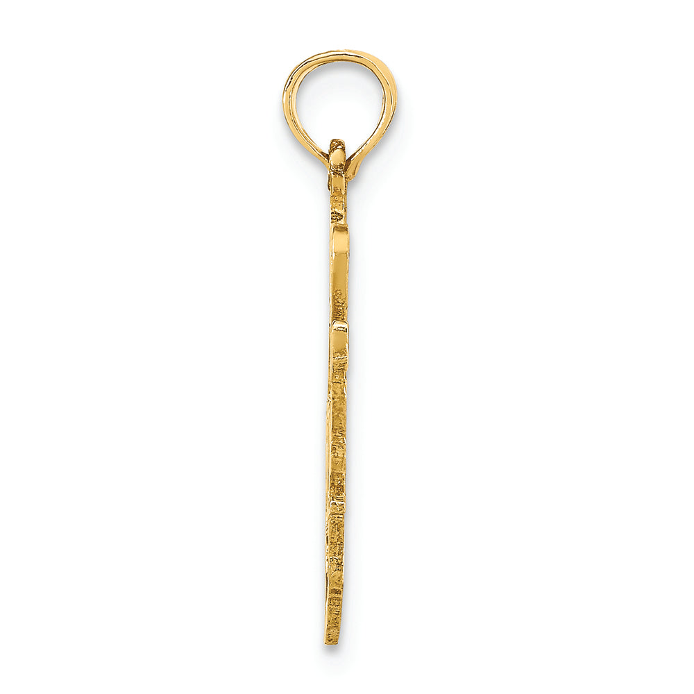 FJC Finejewelers 14k Yellow Gold Solid West Virginia State Charm