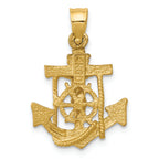 FJC Finejewelers 14k Yellow Gold Mariners Cross Charm