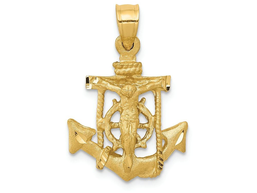 FJC Finejewelers 14k Yellow Gold Mariners Cross Charm