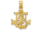 FJC Finejewelers 14k Yellow Gold Mariners Cross Charm