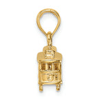 FJC Finejewelers 14k Yellow Gold Solid Polished 3d Trolley Car Charm