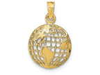 FJC Finejewelers 14k Yellow Gold Polished Globe Charm
