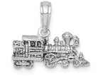 FJC Finejewelers 14k White Gold White 3d Miniature Train Charm