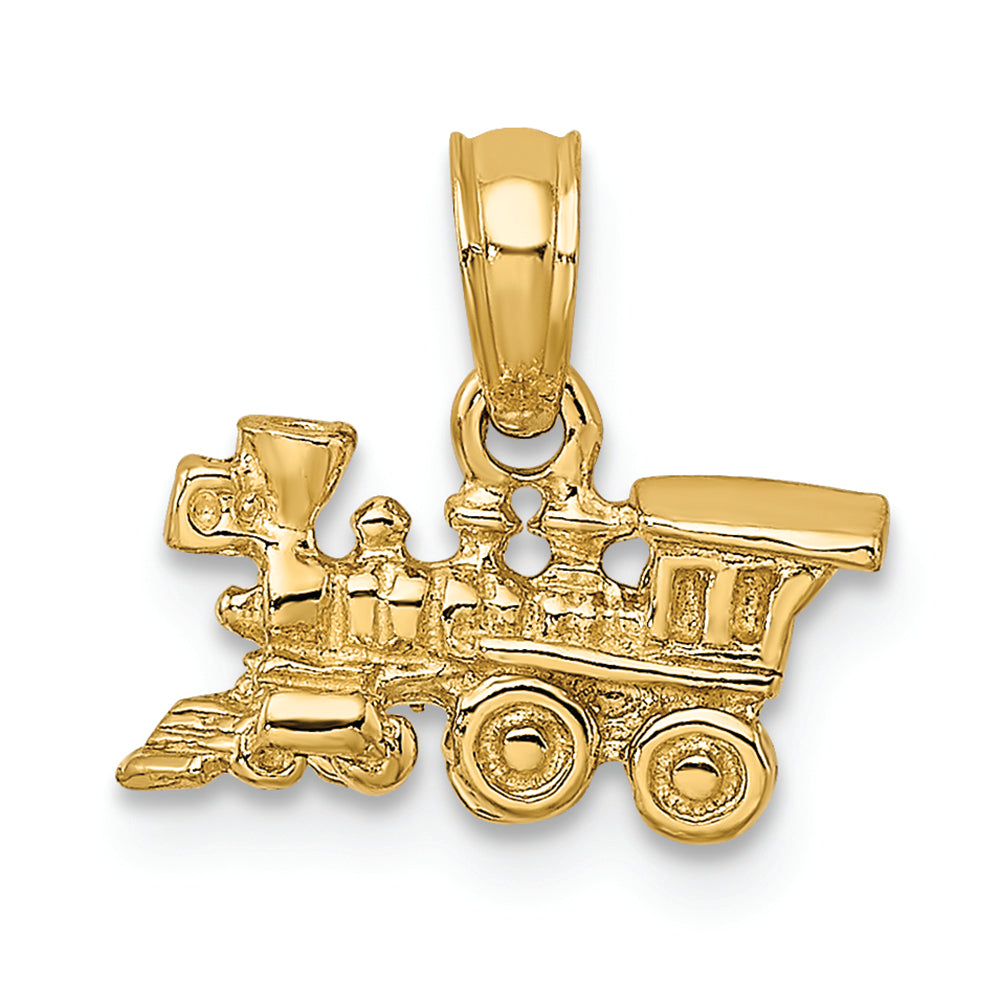 FJC Finejewelers 14k Yellow Gold 3d Locomotive Charm