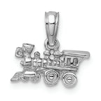FJC Finejewelers 14k White Gold White 3d Miniature Train Charm
