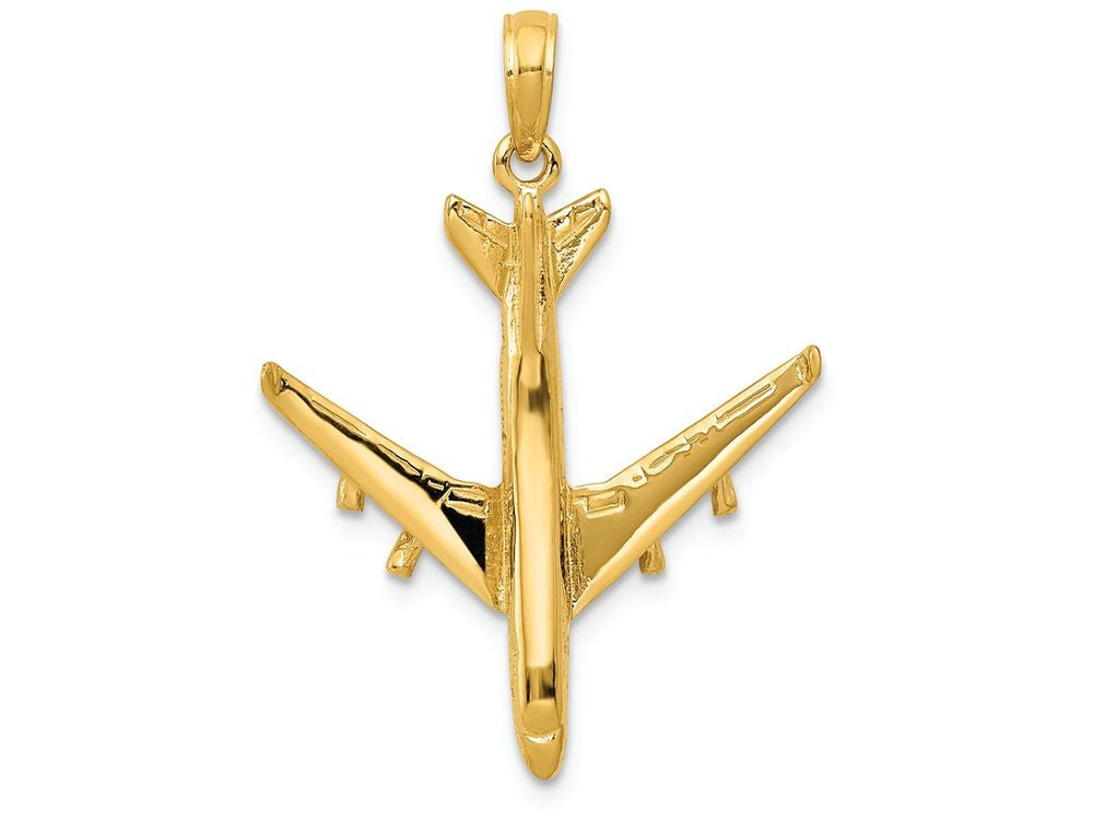 FJC Finejewelers 14k Yellow Gold 3d Jet Charm